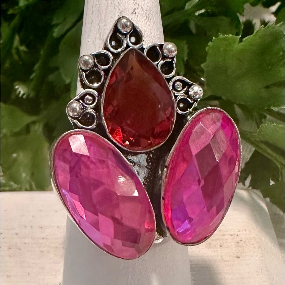 Ruby In 925ss Ring - image 3